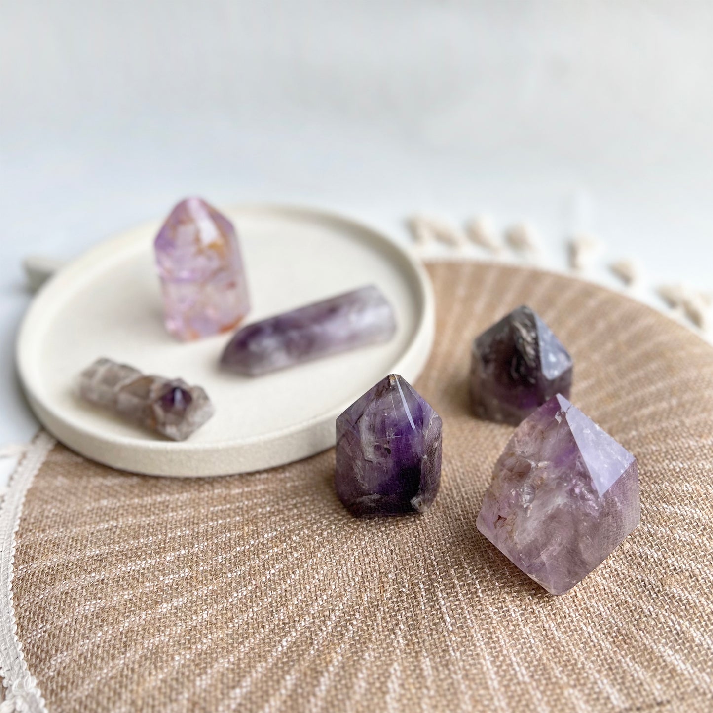 Polished Smokey Amethyst Window Quartz - T1AWQ-2